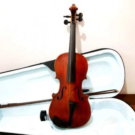 Violino 34 antico archetto crine custodia suonabile artigianale