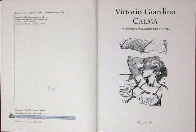 Vittorio Giardino - artbook quotCalmaquot  lito firmata P.A. - 1 Album - Prima edizione - 2007