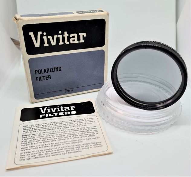 VIVITAR POLARIZING FILTER 58 mm