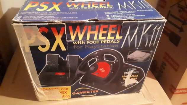 Volante con pedaliera per playstation 1