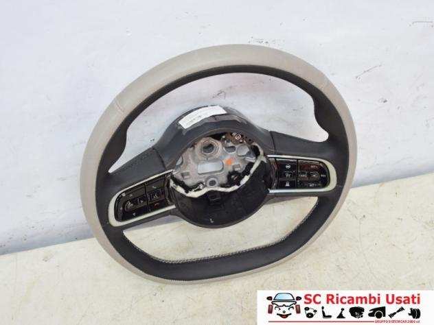 Volante Fiat 500 Elettrica In Pelle Bianca 735769686