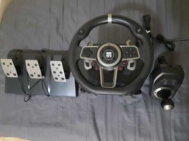 volante racing wheel gaming completo