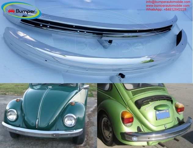 Volkswagen Beetle bumper type (1968-1974) by stainless steel