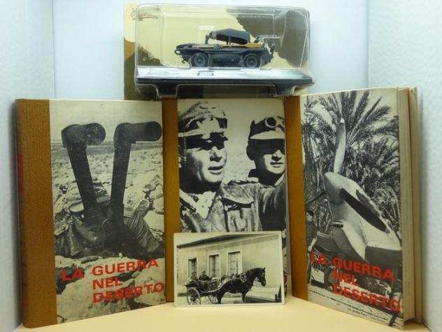 Volkswagen Schwimmwagen - WW2 - MM04 - Deutsches Afrikakorps Lotto 5 pezzi 3 libri con 741 pagine e 55 illustrazini  1 veicolo militare  1 fotograf