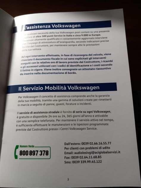 Volkswagen service benvenuto a bordo