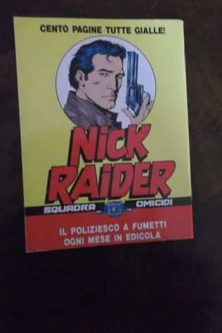 volumetto nick raider presentadossier del crimine(bonelli ed.,1990)