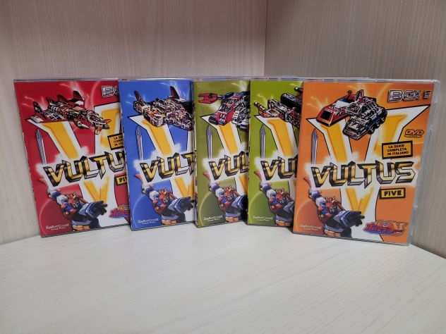 Vultus 5 la serie animata completa in 5 box dvd