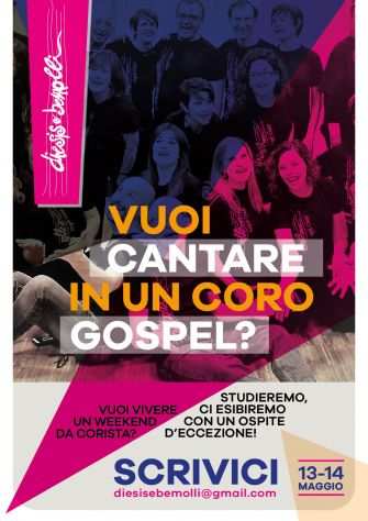 VUOI ENTRARE IN UN CORO GOSPEL 13, 14 MAGGIO 2023