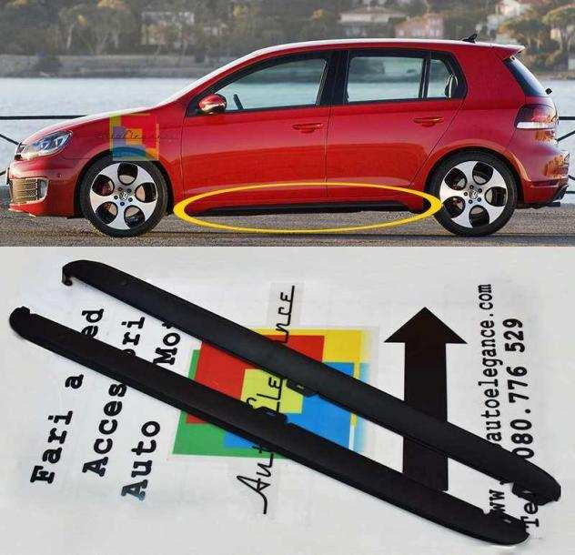 VW GOLF 6 2008-2012 MINIGONNE LATERALI SOTTO PORTA LOOK GTI