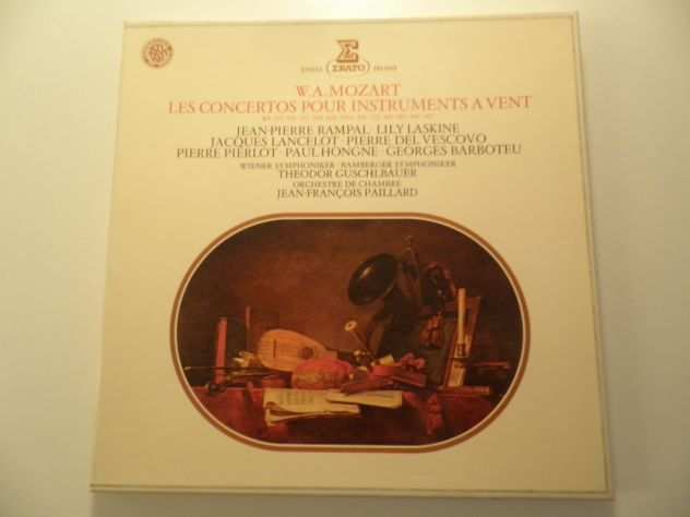 W.A. Mozart ndash Les Concertos Pour Instruments A Vent - Cofanetto 4 LP (Erato)