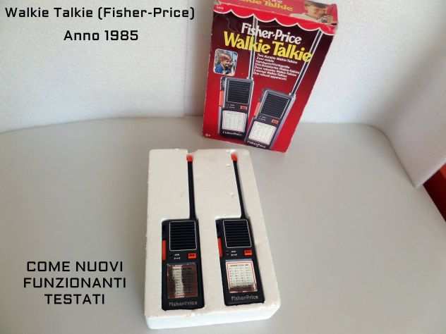 Walkie Talkie Fisher - Price (giocattolo vintage, Anno 1985)