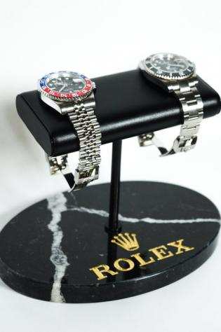 Watch stand Rolex Marble Black Marquinia