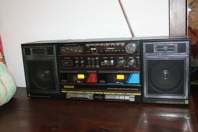 Watson rr5580 radioregistratore doppia piastra boombox ghettoblaster