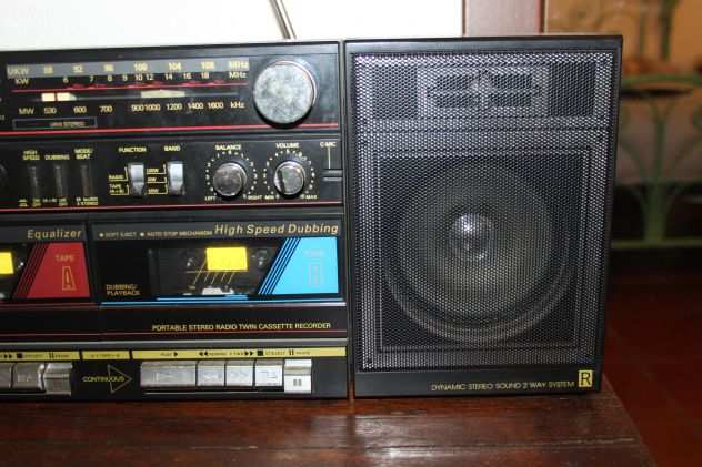 Watson rr5580 radioregistratore doppia piastra boombox ghettoblaster