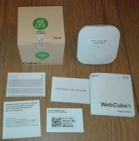WebCube Saponetta Web Cube 4G Modem Router Leggere bene.