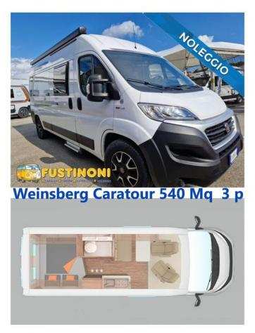 WEINSBERG CARATOUR 540 MQ 2022 ED ITALIA CAMPER FURGONATO rif. 20618059