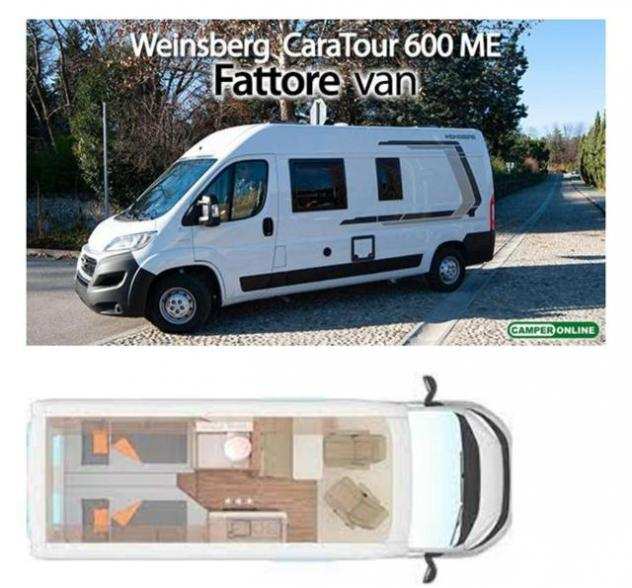 WEINSBERG CARATOUR 600 ME Edition Italia -LETTI GEMELLI 2024 rif. 20403455