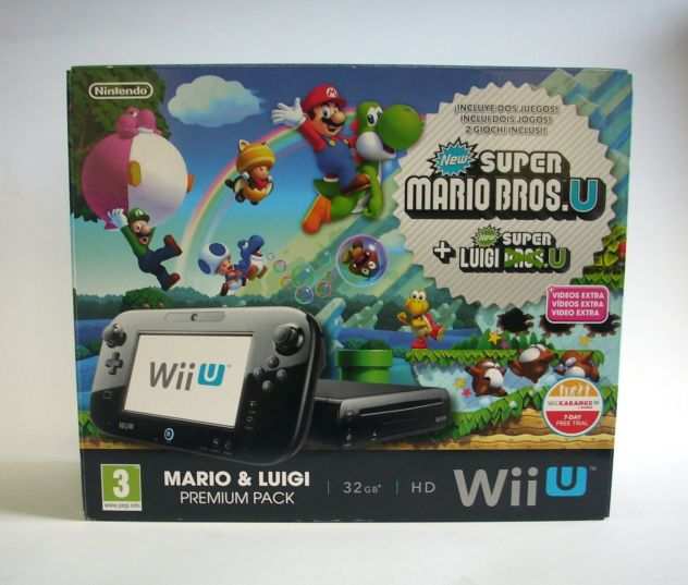 Wii U - Console Mario E Luigi Premium Pack Bundle
