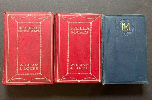 William J Locke - Lot o 3 book of William J. Locke - 1911