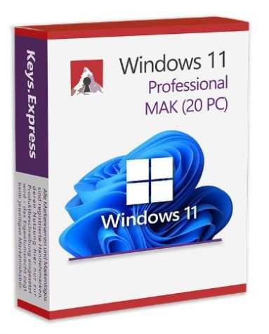 Windows 11 Pro MAK (20 PC)