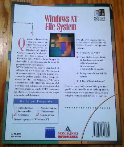 WINDOWS NT - 2 TESTI DI RIFERIMENTO VINTAGE ANNI 90
