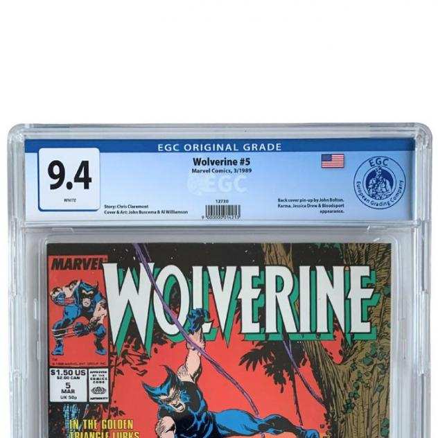 Wolverine 5 7 - 2 Comic - 1989