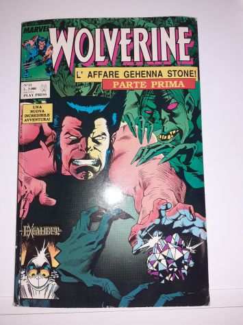 Wolverine n.11 -Laffare Gehenna Stone Parte Prima Play Press Marvel Luglio 1990