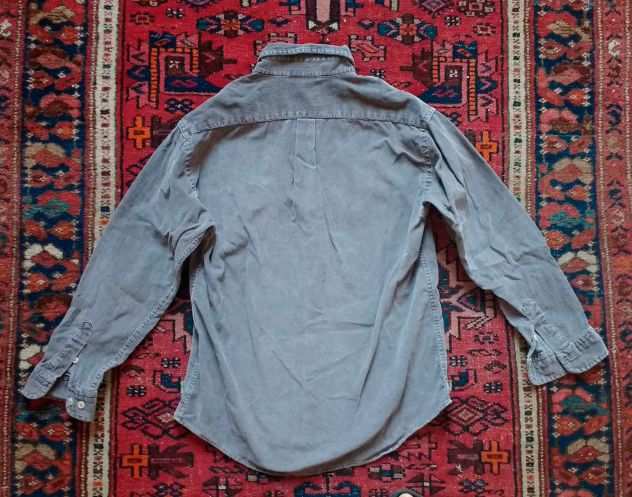 Woolrich camicia bimbo in velluto a coste 100 cotone, grigio 10 anni