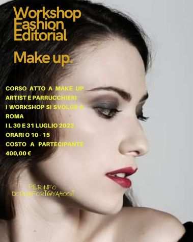 Workshop Fashion Editorial Make up ROMA