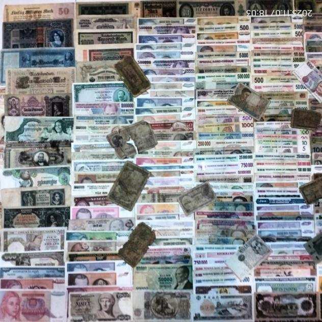 World. - 500 banknotes - various dates - including duplicates