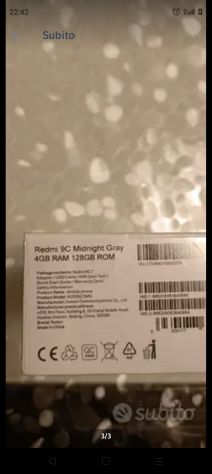 Xiaomi redmi 9 C imballato 4128