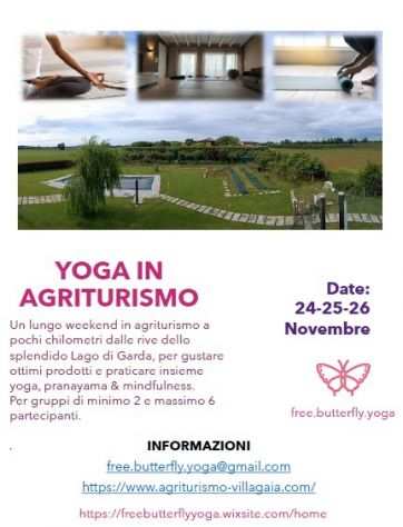 Yoga in agriturismo sul Lago di Garda - 24-25-26 Novembre 2023