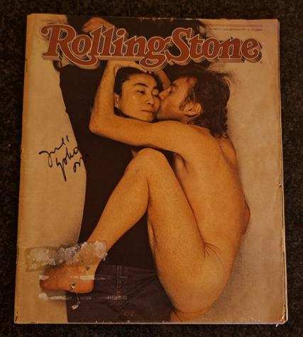 Yoko Ono - Rolling Stone Magazine - Signed by Yoko Ono - COA - Memorabilia firmato (autografo originale) - 19812023