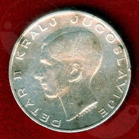 YUGOSLAVIA 1938 moneta Argento 20 Dinara SPL