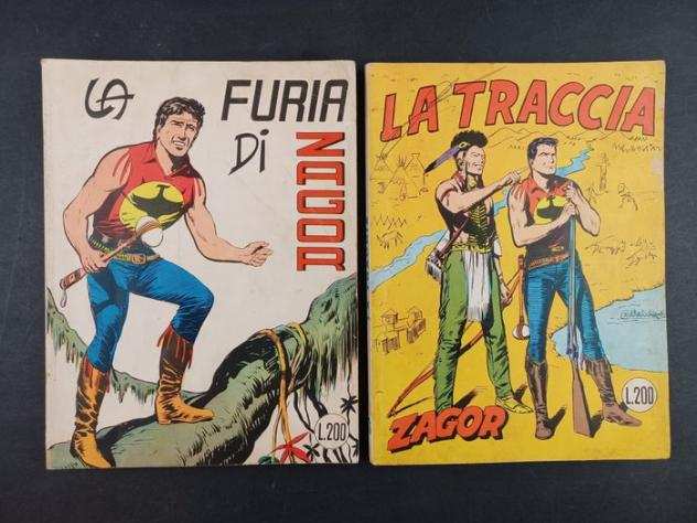 Zagor nn. 72 e 76 - Zagor la furia di Zagor, la Traccia - Brossura - 1967