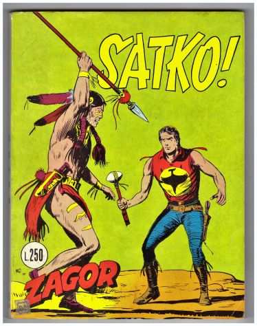 ZAGOR SCRITTA ROSSA 45 - SATKO 1974