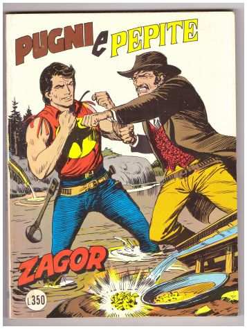 ZAGOR ZENITH 196 - PUGNI E PEPITE LIRE 400 BONELLI