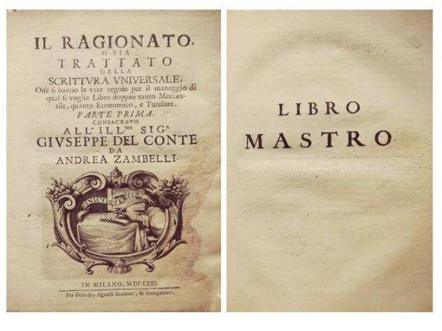 Zambelli Andrea - Il Ragionato o sia Trattato della Scrittura Universale - 1671