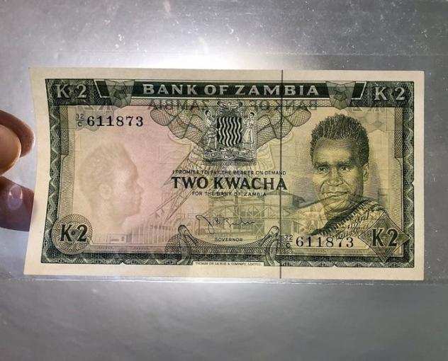 Zambia - 1 and 2 Kwacha 1969 - Pick 10a and 11a