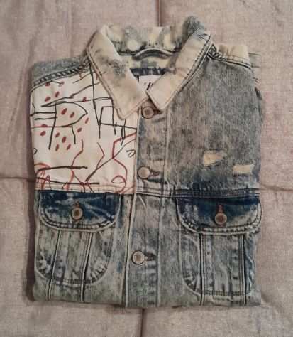 Zara Jean Michel Basquiat giubbino jeans