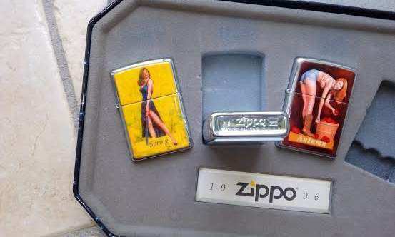 Zippo collezione Pin Up girls 1996, 3 pz