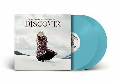 Zucchero Discover LP vinile azzurro  autografato